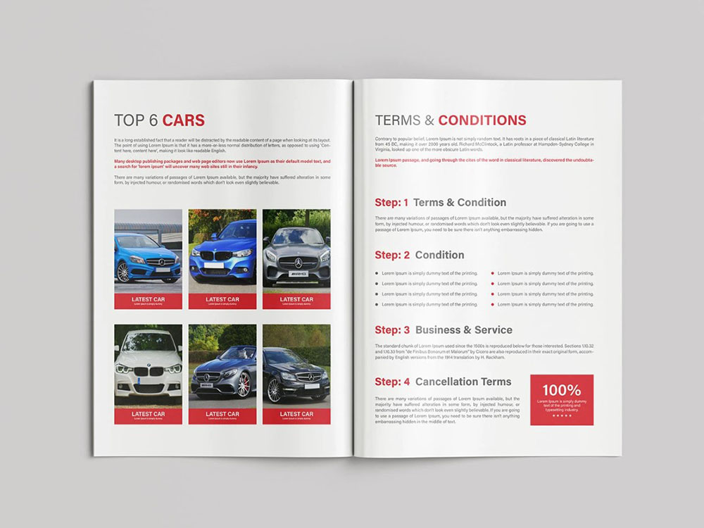 Mẫu catalogue ô tô đẹp