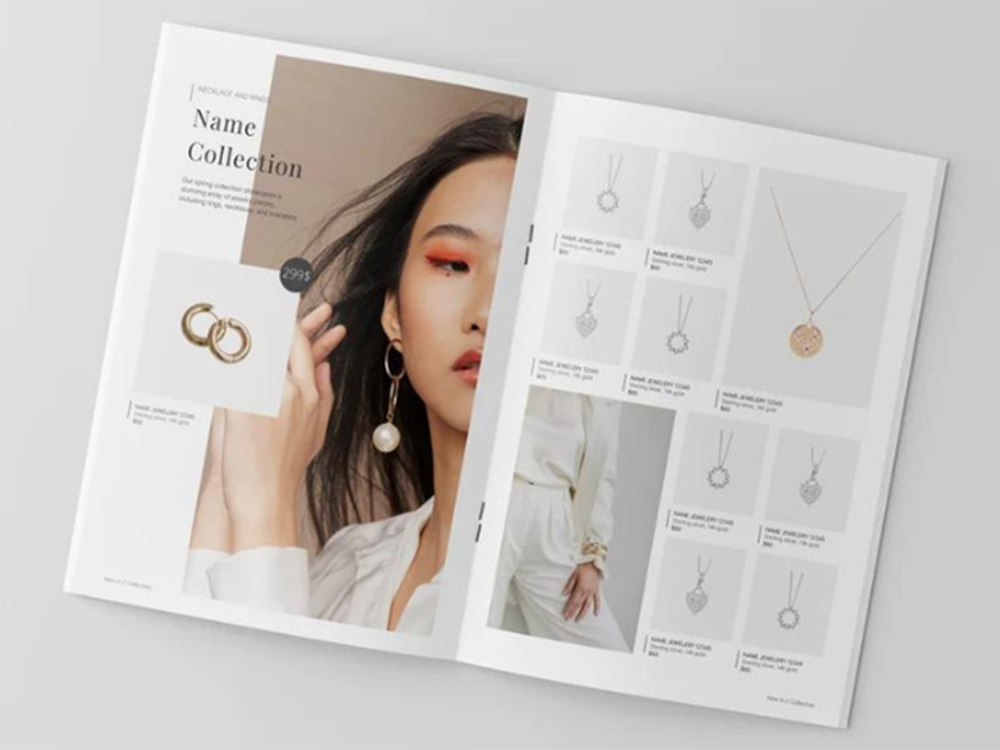 Mẫu catalogue trang sức đẹp